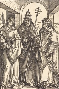 Saints Étienne, Sixte et Laurent, probablement vers 1504-1505 - Albrecht Dürer