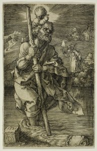 Saint Christophe tourné vers la droite - Albrecht Dürer
