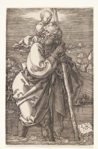 Saint Christophe tourné vers la gauche - Albrecht Dürer