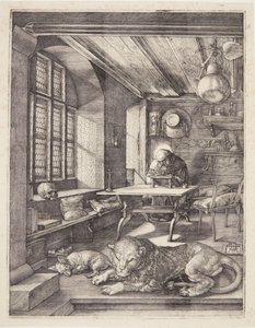 Saint Jérôme dans son étude