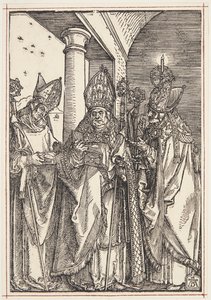 Saints Nicolas, Ulrich et Érasme - Albrecht Dürer