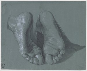 Étude de deux pieds, vers 1508