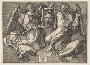 Suaire tenu par deux anges - Albrecht Dürer