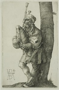 Le joueur de cornemuse - Albrecht Dürer