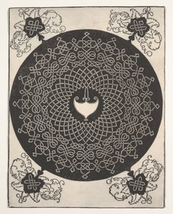 Le premier nœud (motif entrelacé avec médaillon blanc) - Albrecht Dürer