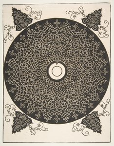 Le quatrième nœud. Rondel entrelacé avec un médaillon rond en son centre, avant 1521