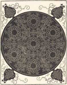 Le quatrième nœud combinant sept groupes circulaires de nœuds avec des centres noirs, probablement 1506-1507 - Albrecht Dürer