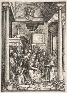 La glorification de la Vierge, de La Vie de la Vierge, vers 1502