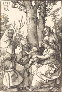 La Sainte Famille avec Joachim et Anne sous un arbre - Albrecht Dürer