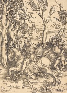 Le Chevalier à cheval et le Lansquenet, vers 1496-1497