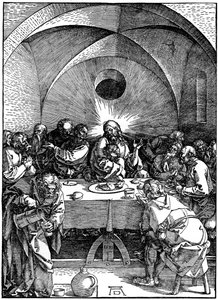 La Cène de la série Grande Passion, vers 1510, 1936 - Albrecht Dürer