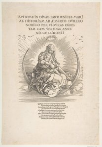 La Madone sur le Croissant, Frontispice de La Vie de la Vierge, vers 1511