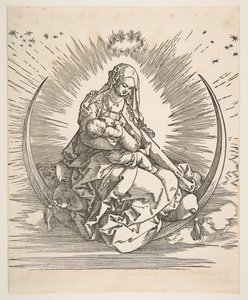 La Madone sur le croissant, frontispice de La Vie de la Vierge - Albrecht Dürer