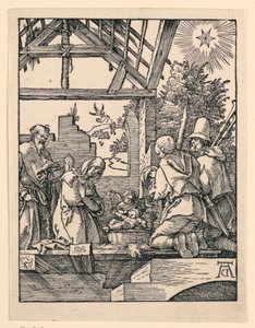 La Nativité (Adoration des bergers) de la série La Petite Passion - Albrecht Dürer