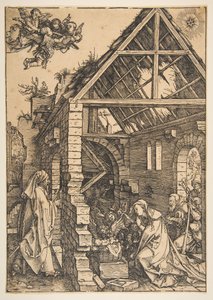 La Nativité, de La Vie de la Vierge, 1502-3