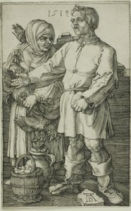 Le paysan et sa femme au marché