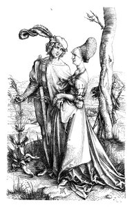 La Promenade, vers 1498, 1906 - Albrecht Dürer