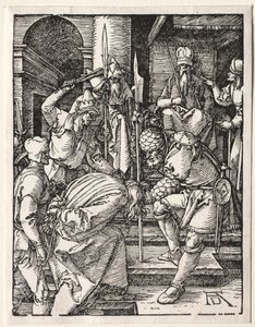 La Petite Passion : Christ devant Anne - Albrecht Dürer