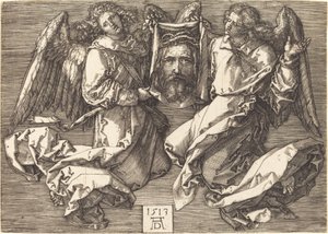 Le Suaire tenu par deux anges - Albrecht Dürer