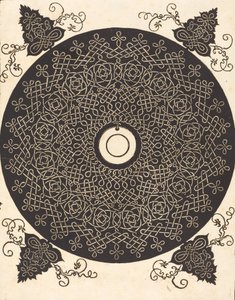Le troisième nœud avec un cercle noir sur un médaillon blanc, probablement 1506-1507 - Albrecht Dürer
