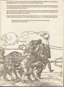Le char triomphal de Maximilien I (Le Grand Char Triomphal) [plaque 5 de 8] - Albrecht Dürer
