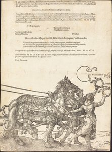 Le Char triomphal de Maximilien I (Le Grand Char Triomphal) [planche 8 de 8] - Albrecht Dürer