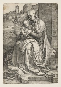 La Vierge assise près d