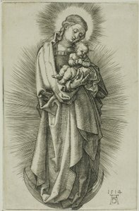 La Vierge sur le croissant avec un diadème - Albrecht Dürer