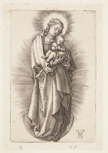 La Vierge sur le croissant avec un diadème