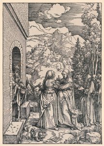 La Visitation, de la série La Vie de la Vierge - Albrecht Dürer