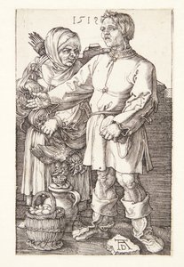 Le paysan et sa femme au marché