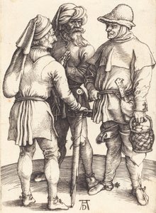 Trois Paysans en Conversation, vers 1497