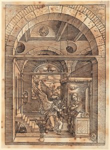 Les fiançailles de Marie, planche 7 de la série « La vie de Marie » - Albrecht Dürer
