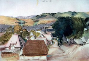 Vue de Kachreuth, près de Nuremberg, 1511, 1936 - Albrecht Dürer