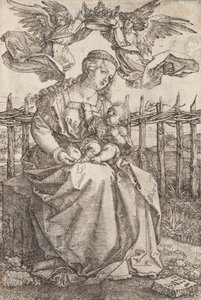Vierge Marie couronnée par deux anges, 1518 - Albrecht Dürer