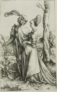 Jeune couple menacé par la mort (La promenade)