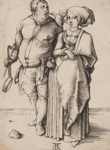 Un cuisinier et sa femme, vers 1496 (gravure) - Albrecht Dürer