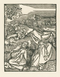 Agonie dans le jardin - Le Christ sur le mont des Oliviers, vers 1508-09 (gravure sur bois) - Albrecht Dürer or Duerer