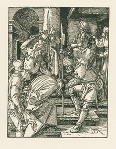 Le Christ devant Anne, vers 1508-09 (gravure sur bois) - Albrecht Dürer or Duerer
