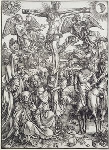 Christ en croix (La Grande Passion) (gravure) - Albrecht Dürer