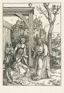 Le Christ prenant congé de sa mère, vers 1504 (gravure sur bois)