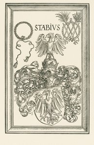 Armoiries de Johannes Stabius, vers 1514 (gravure sur bois) - Albrecht Dürer or Duerer