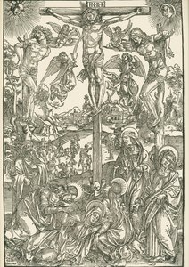 Crucifixion (Le Grand Calvaire), vers 1496-00 (gravure sur bois) - Albrecht Dürer or Duerer