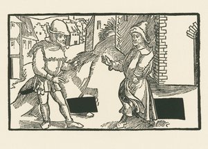 Déméa et Micio, vers 1492-93 (gravure sur bois) - Albrecht Dürer or Duerer