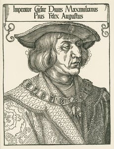 Empereur Maximilien I, vers 1519 (gravure sur bois) - Albrecht Dürer or Duerer