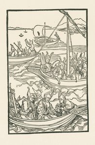 Un bateau de compagnons - Albrecht Dürer or Duerer