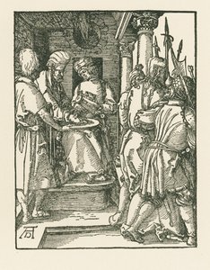 Pilate se lavant les mains, vers 1509 (gravure sur bois) - Albrecht Dürer or Duerer