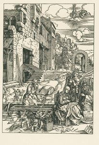 Repos lors de la fuite en Égypte, vers 1502 (gravure sur bois) - Albrecht Dürer or Duerer