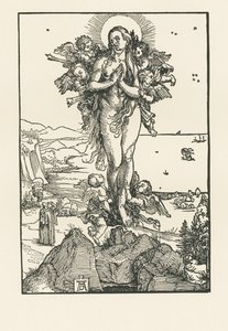 Sainte Marie-Madeleine en extase, vers 1504-05 (gravure sur bois) - Albrecht Dürer or Duerer