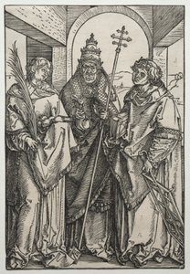 Saints Étienne, Sixte et Laurent, c.1504-05 (gravure sur bois) - Albrecht Dürer or Duerer